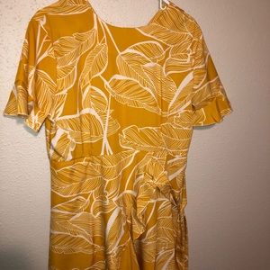 Yellow Flower print Dress